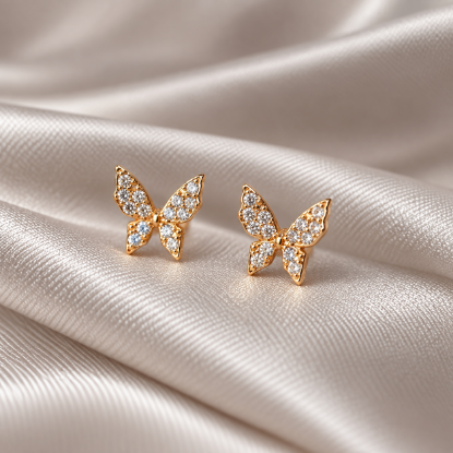Imagen de Broquel Mariposa Pavé