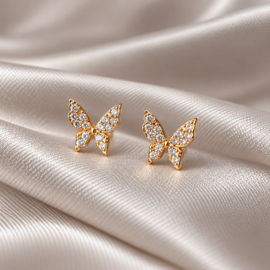 Imagen de Broquel Mariposa Pavé