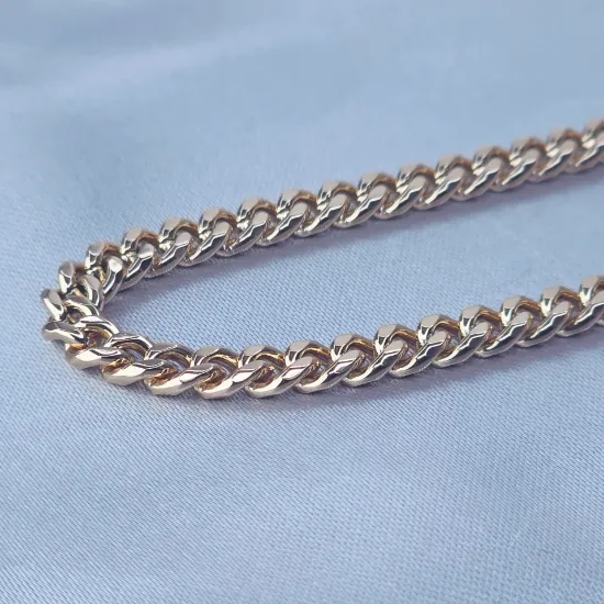 Imagen de Cadena Tejido Barabada Cerrada Oro Dorado Talla 6003