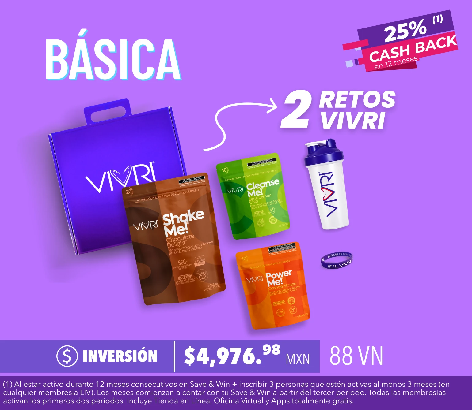 MEMBRESÍA VIVRI BÁSICA - 2 Retos de 10 Días