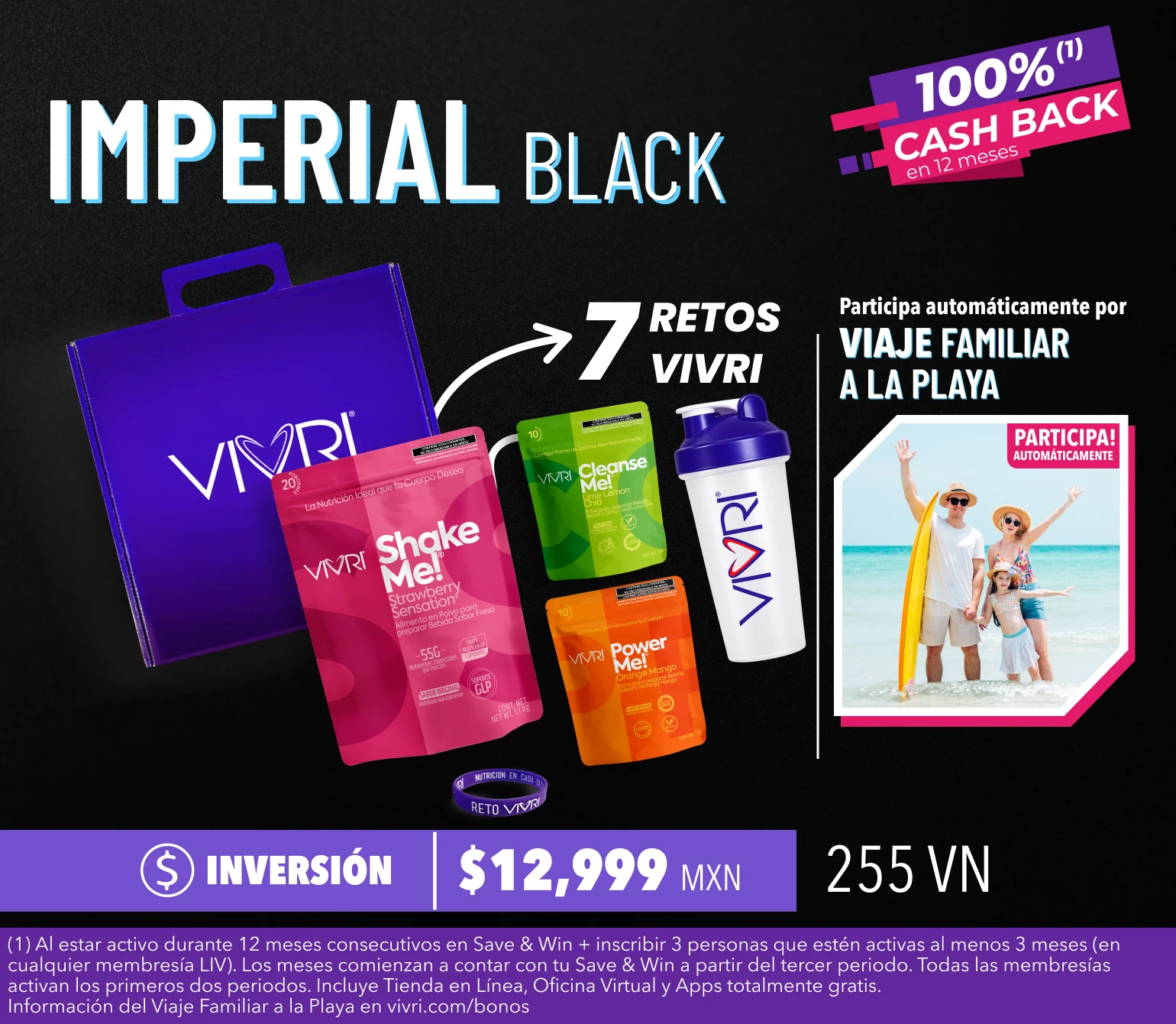 MEMBRESÍA VIVRI IMPERIAL Black - 7 Retos de 10 Días