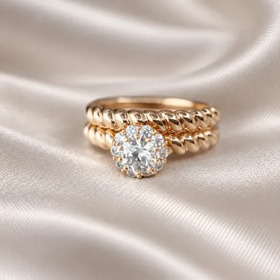 Imagen de Anillo Alianza Flor Eterna